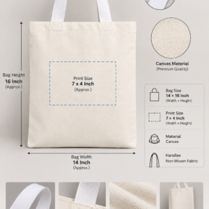 Premium Custom Canvas Tote Bag